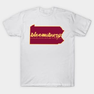 Bloomsburg University State Design T-Shirt